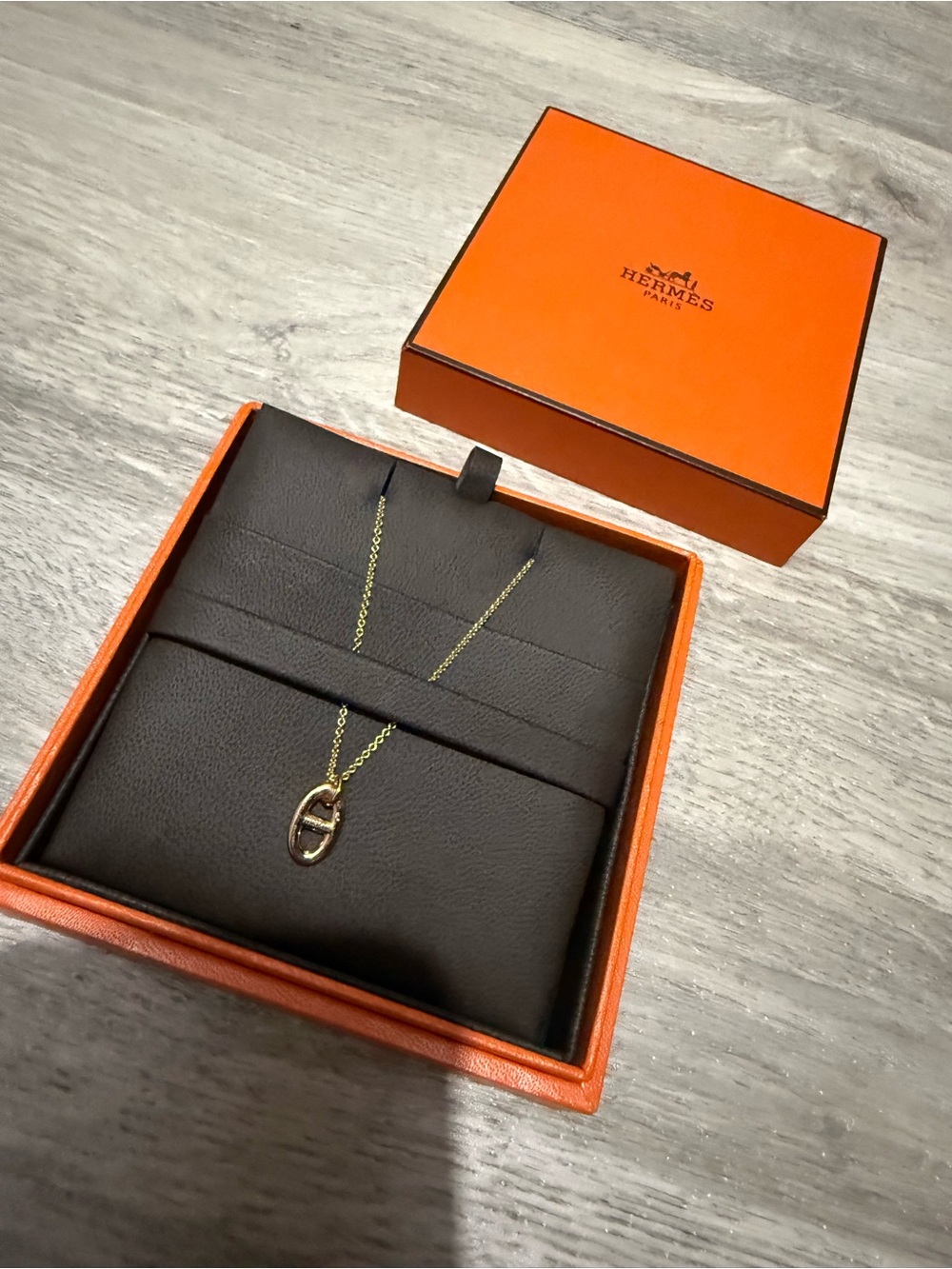 Authentic Hermes 18k Farandole pendant, small model